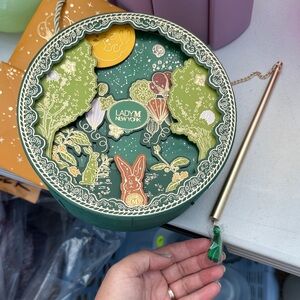 Lady M New York 2024 Rabbit Green Light up Latern & Decorative Box